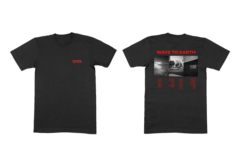 Wave To Earth Flaws And All Black Tour Tee – GIG-MERCH.com