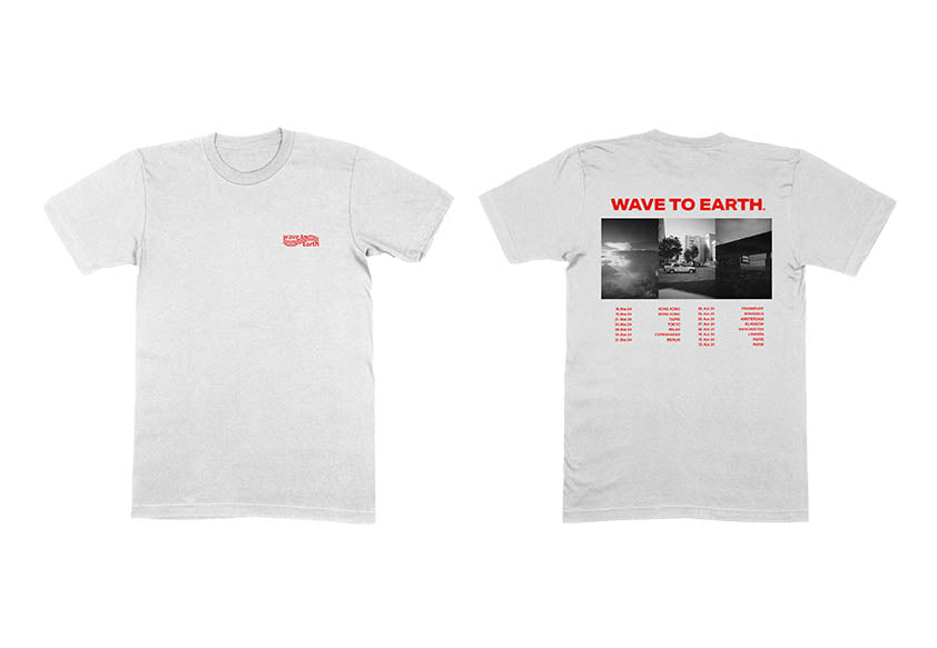 Wave To Earth Flaws And All White Tour Tee – GIG-MERCH.com